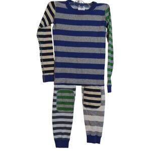 Hanna Andersson Multi-striped Organic Pajama Set Size 8